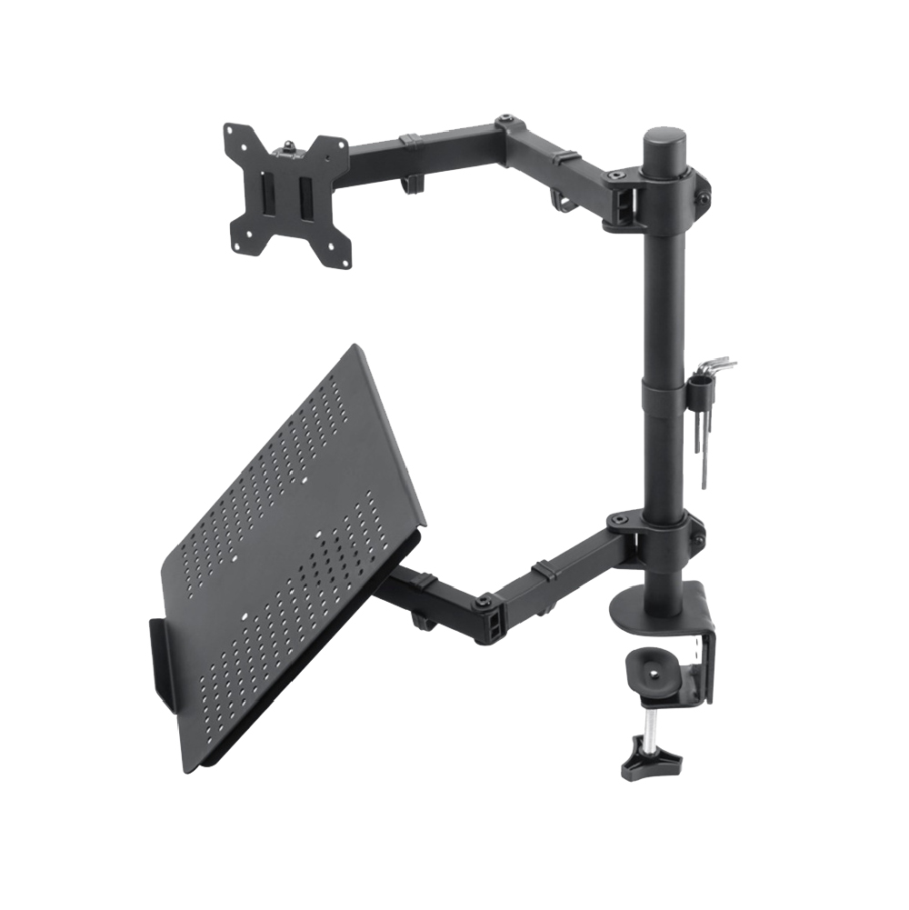 [VISIONSWIPE™] Standard Monitor Arm with Laptop Holder / Monitor Mount