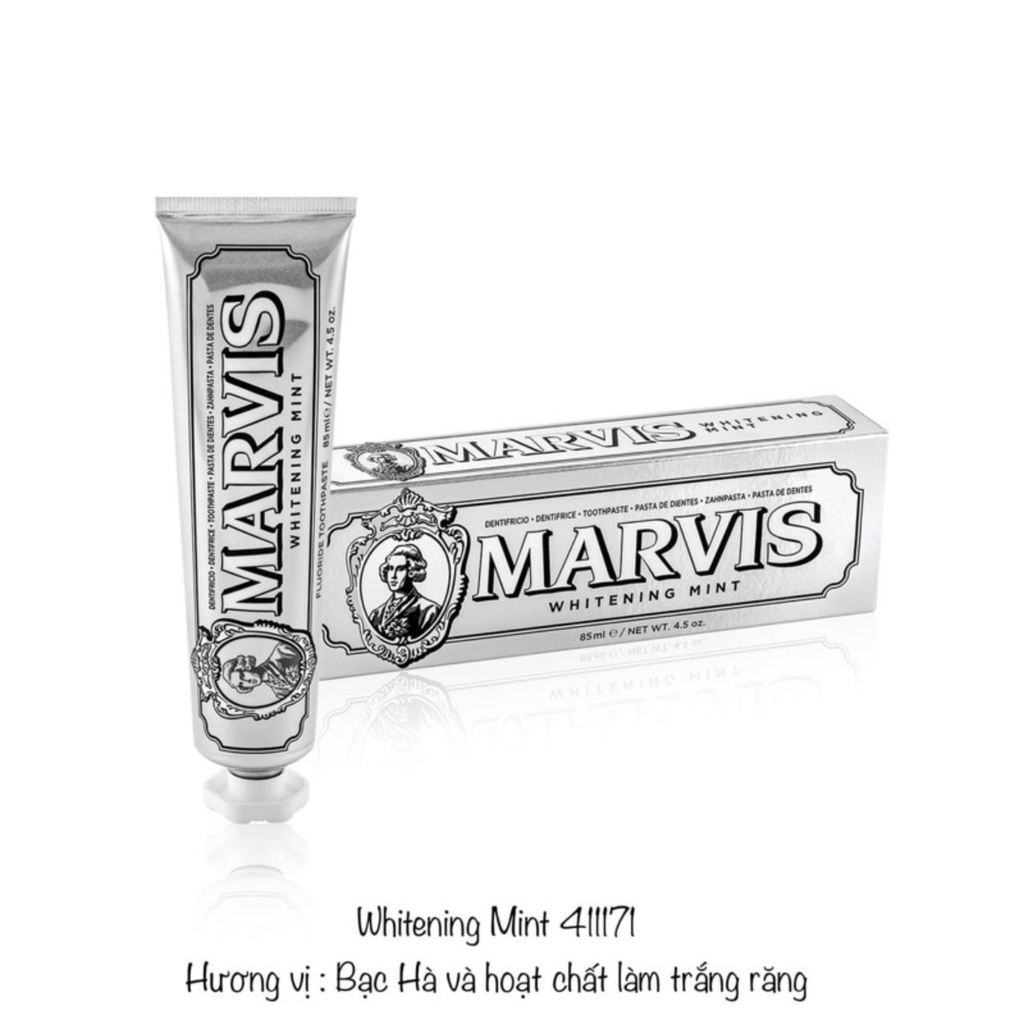 Kem đánh răng Marvis Toothpaste - Thơm miệng, Làm trắng răng 85ml-75ml.