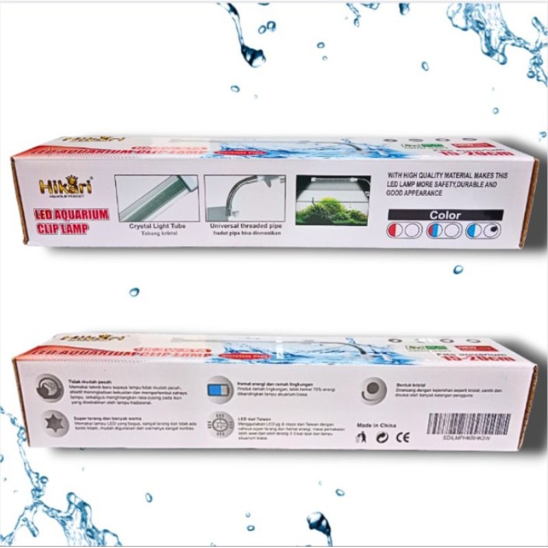 Lampu LED Jepit Aquarium Aquascape HIKARI HK 3 WATT