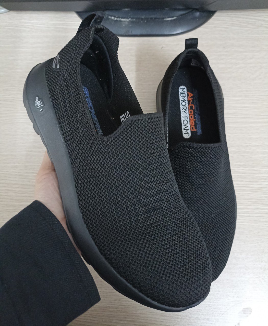 Giày skecher nam lưới lười, pb93