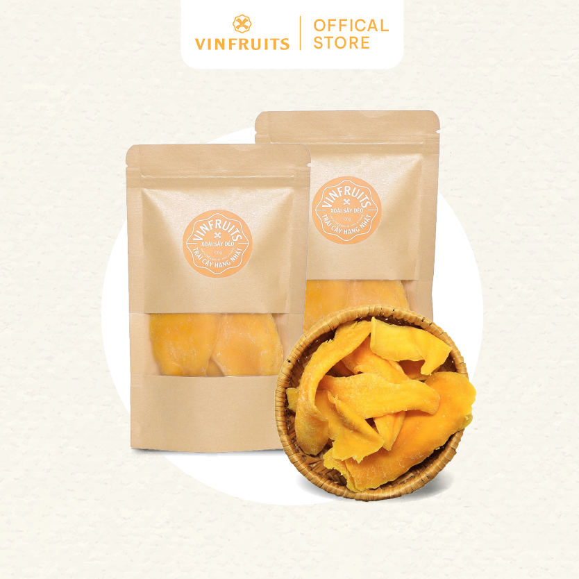 Xoài sấy dẻo tự nhiên 50g/100g/200g/500g - vinfruits
