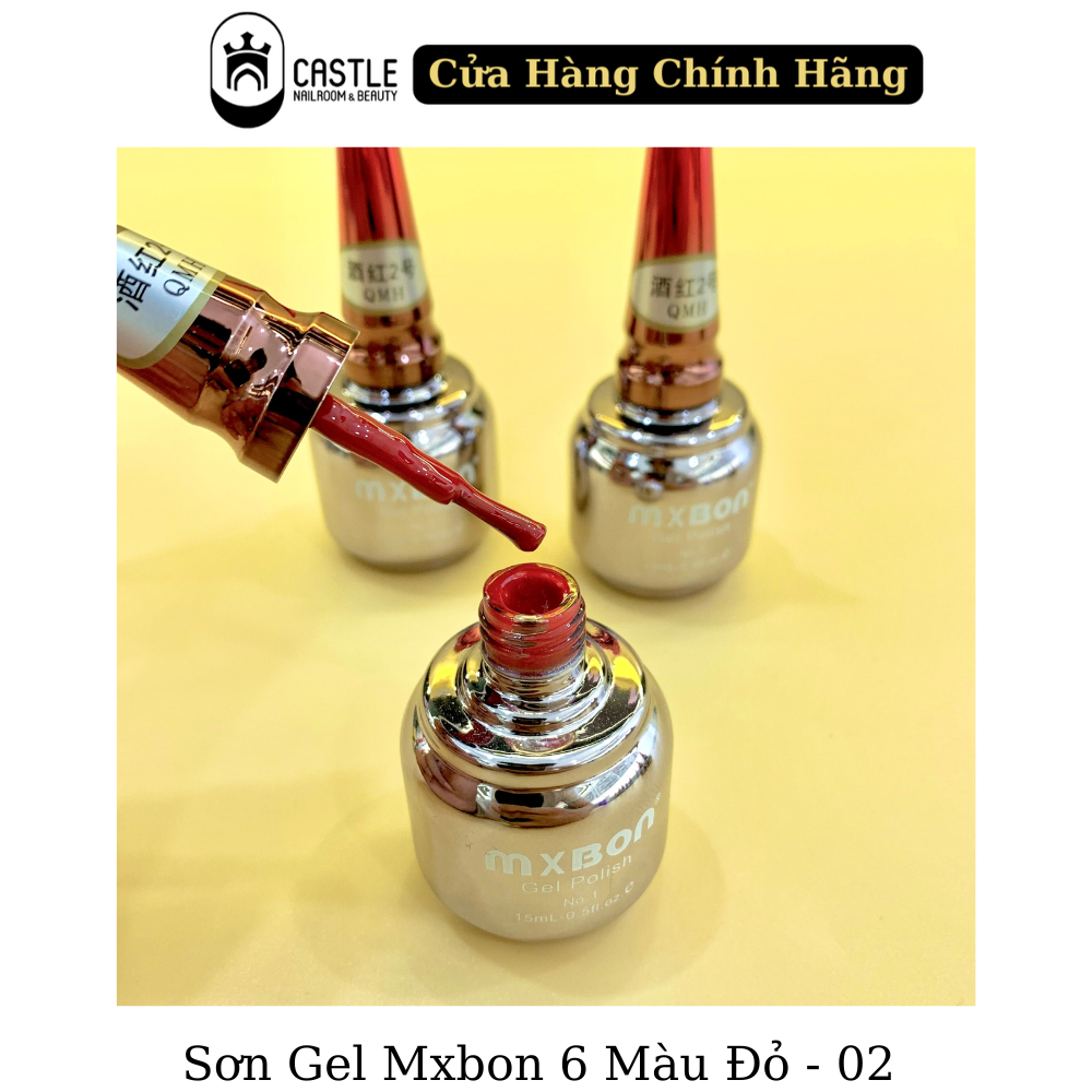 Sơn Gel MXBON 6 Màu Đỏ - Chính Hãng