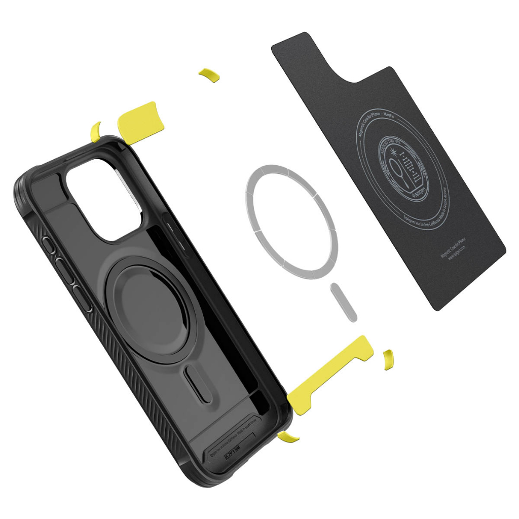 Ốp lưng cho iPhone 14 Pro Max/15 Pro/ 15 Pro Max Spigen Rugged Armor (Magfit) - Hàng chính hãng