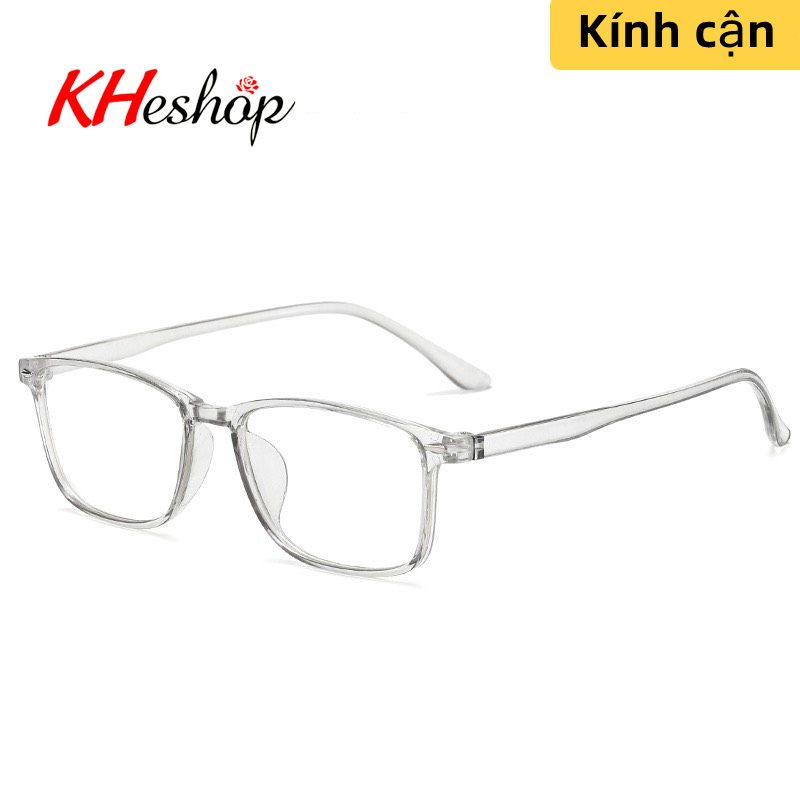 Kính Cận Thị đủ độ từ -0.0 - -6.00 tròng TR90 đập không méo bẻ không vỡ chống bức xạ UV400 và ánh sáng xanh bảo vệ mắt  mã Y806 - kheshop