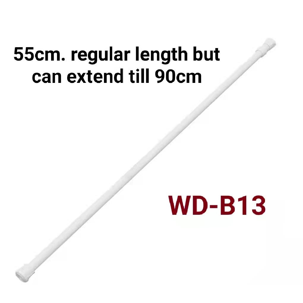 Telescopic rod adjustable curtain rod bathroom shower curtain rod