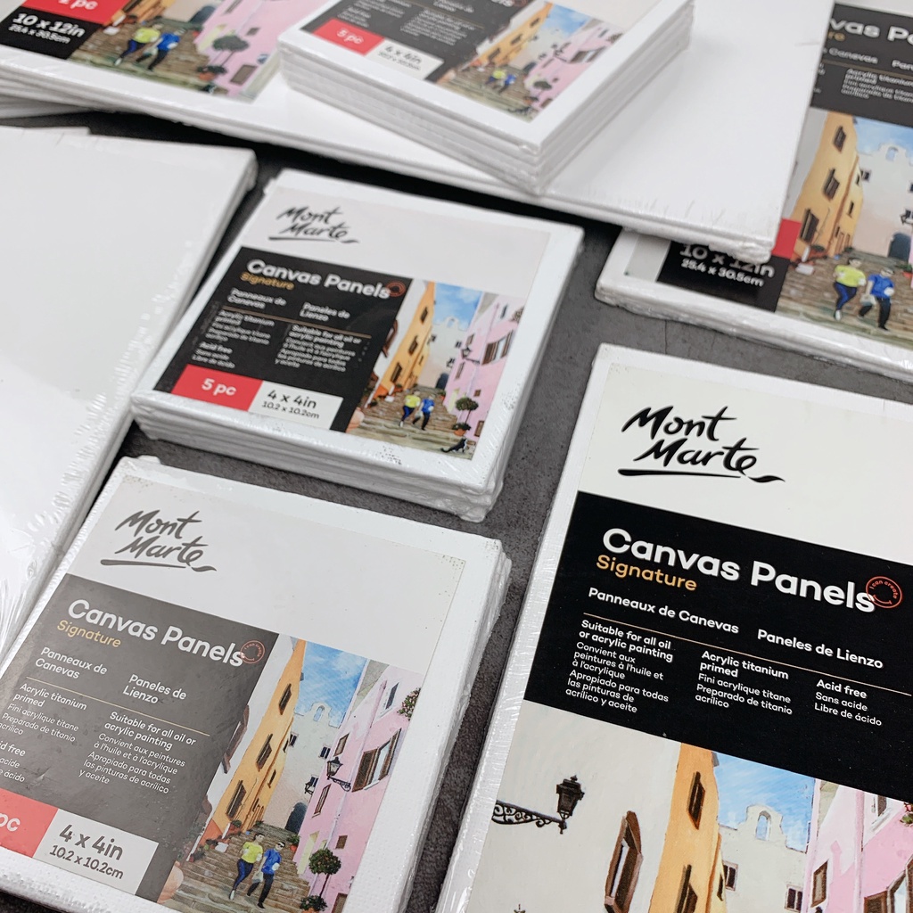 (TOAN VẼ) Canvas ép - Tấm Canvas panel MONT MARTE- TOAN VẼ ÉP CANVAS MONT MARTE