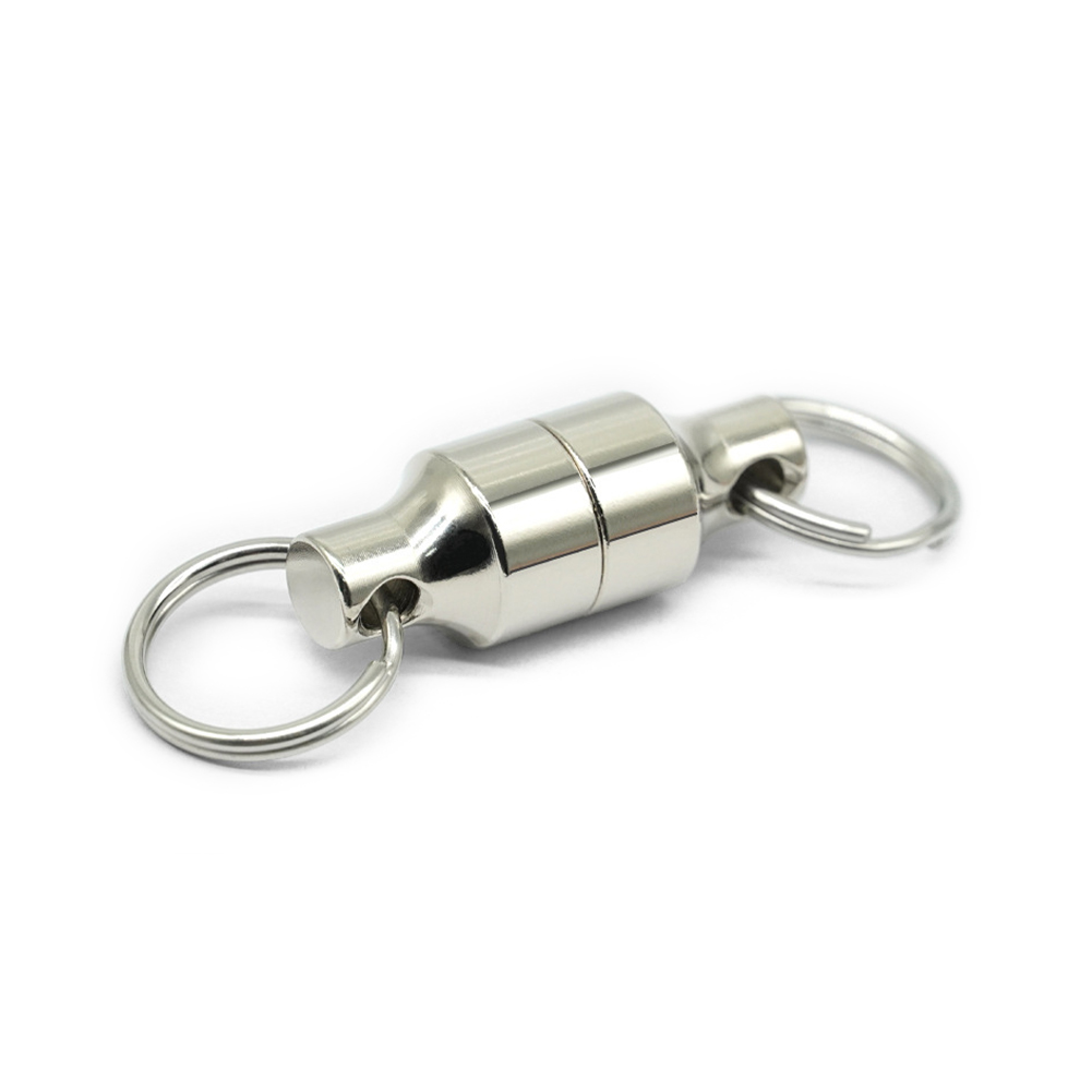 Homestar 1PC High-Intensity Magnet Suction Buckle With Spring Rope Fishing Gear Release Recaption Hook Mountaineering Camping Keychain Accessories. 