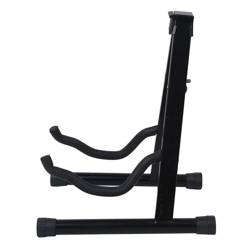 190mm Folding Tripod Stand holder Acoustic Guitar Electric Bass Black