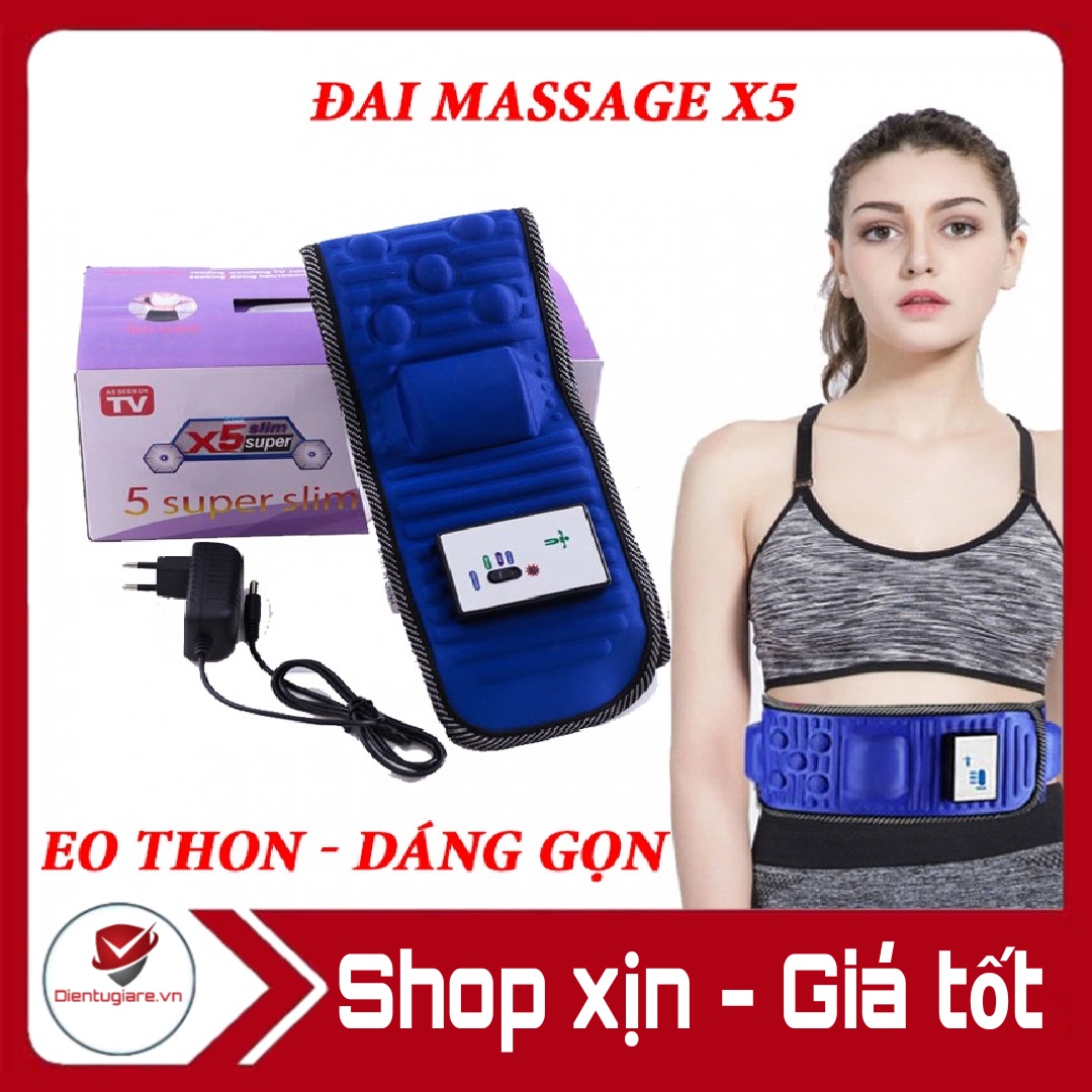 Đai massage bụng x5 có remote