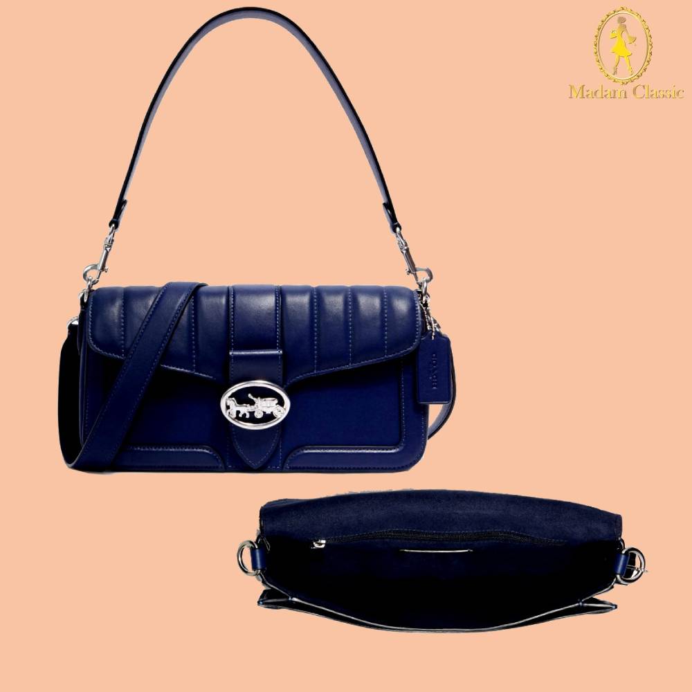 COACH 5567 SHOULDER BAG WITH LINEAR QUILTING (SVCT) Lazada.co.th