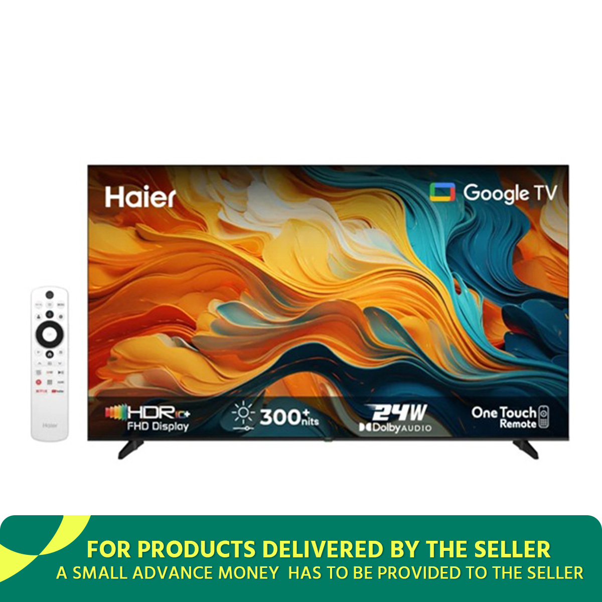 Haier 32 Inch Bezel Less Google TV H32K85FX  With Official Warranty. 