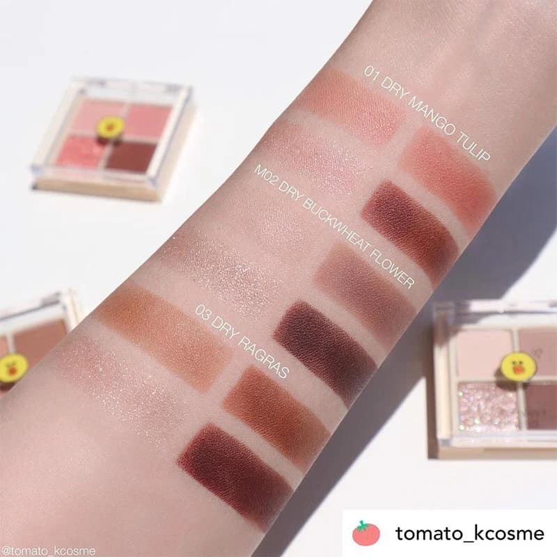 Bảng Phấn Mắt 4 Ô Romand Better Than Eyes