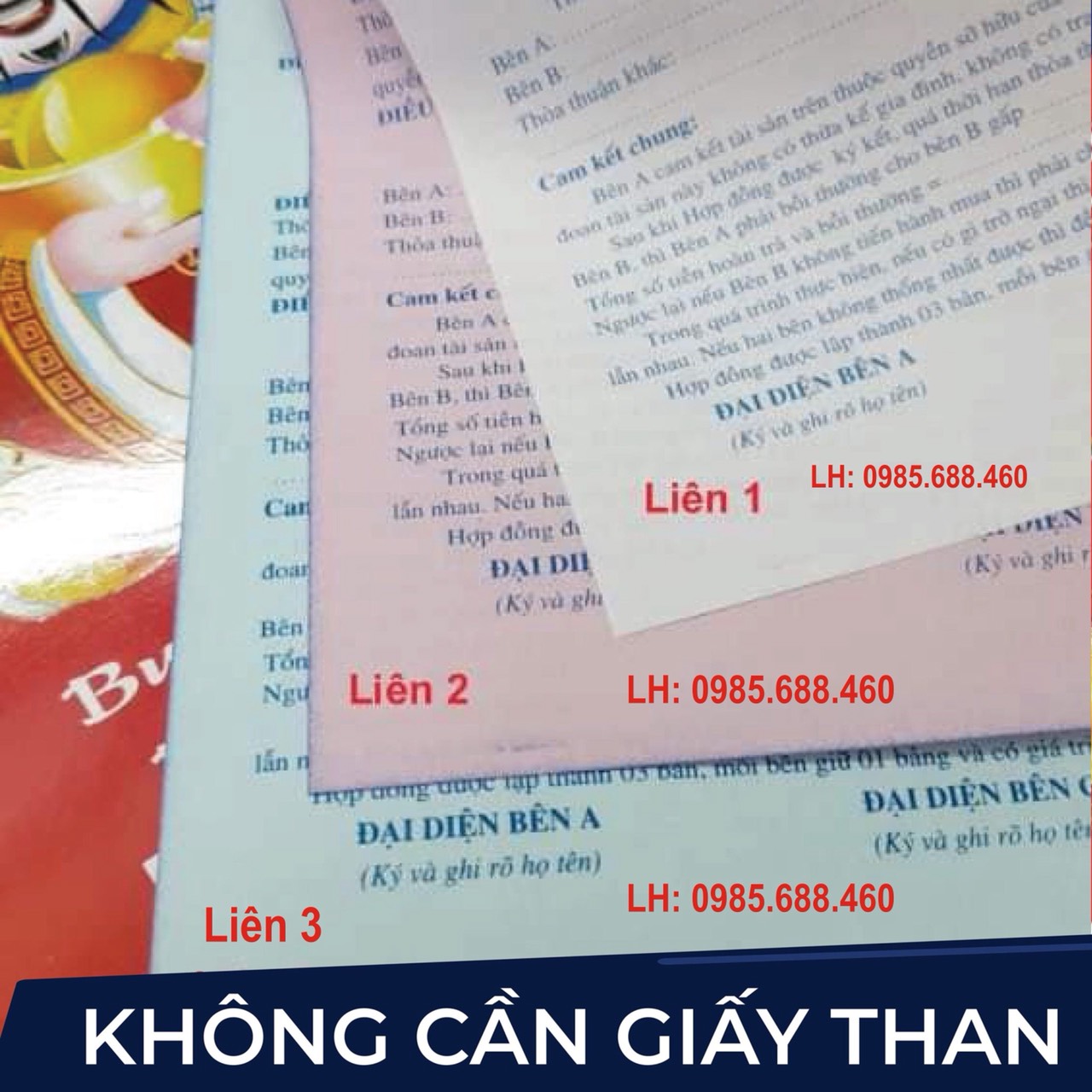 Combo 2 Sổ Hợp Đồng Đặt Cọc Nhà Đất 3 Liên Mới Nhất!