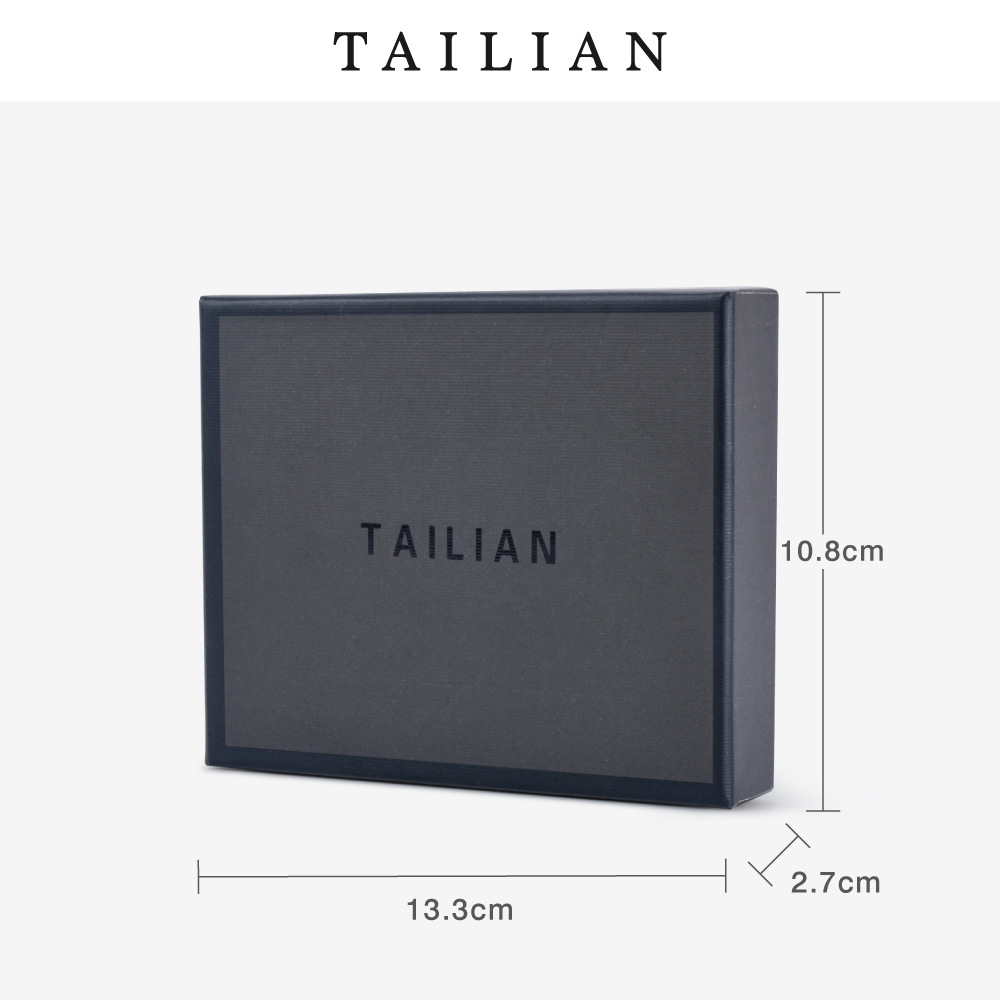 2023 Tailian Wallet Black High-end Grand Gift Box+medium And Short Men's Wallet Box