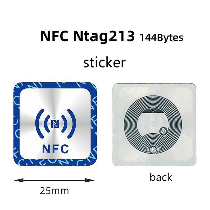 13.56 MHz NTAG213 144Byte Sticker NFC Tag 