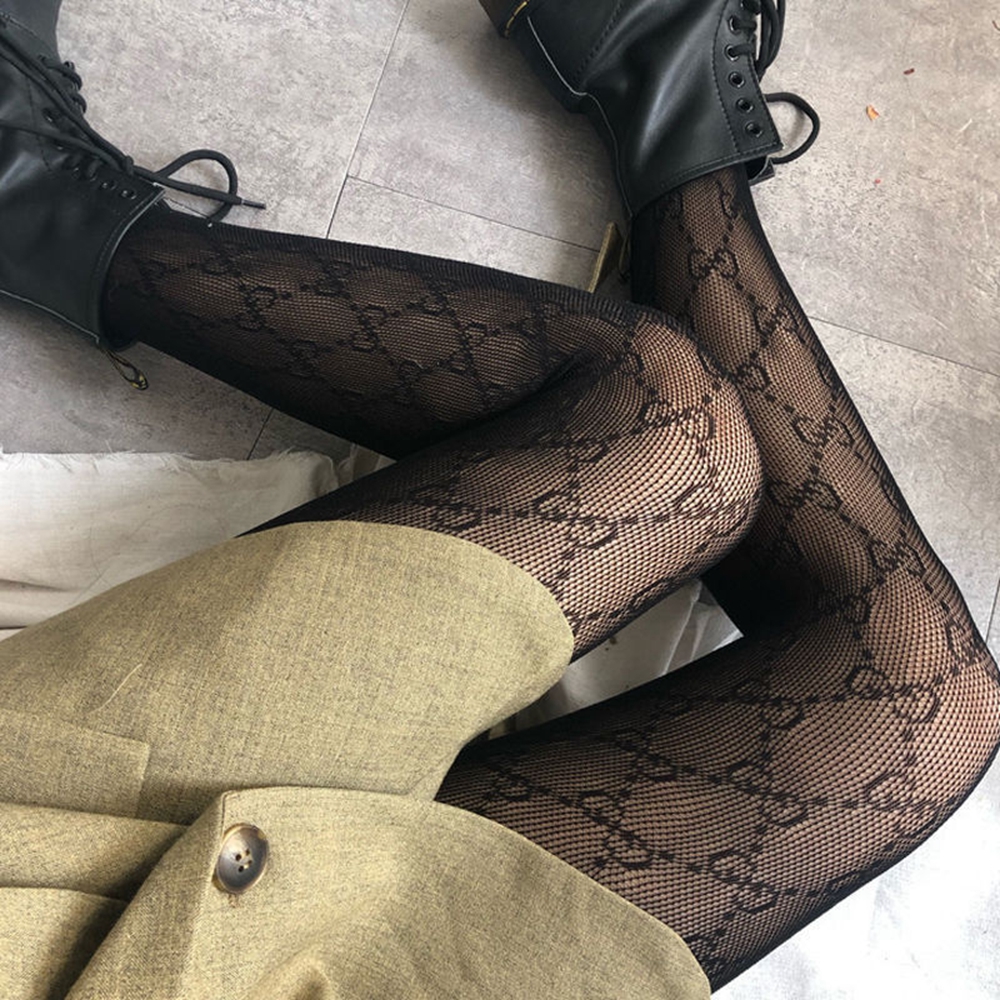 Gucci Intarsia Tights - Brown  Brown stockings outfit, Patterned tights  outfit, Stockings outfit