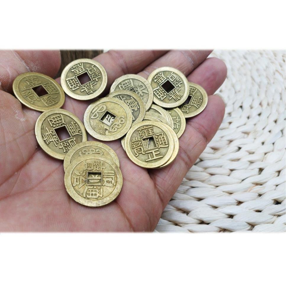 [BÁN SỈ COMBO 100] Đồng Xu Ngũ Đế phong thủy may mắn chiêu tài