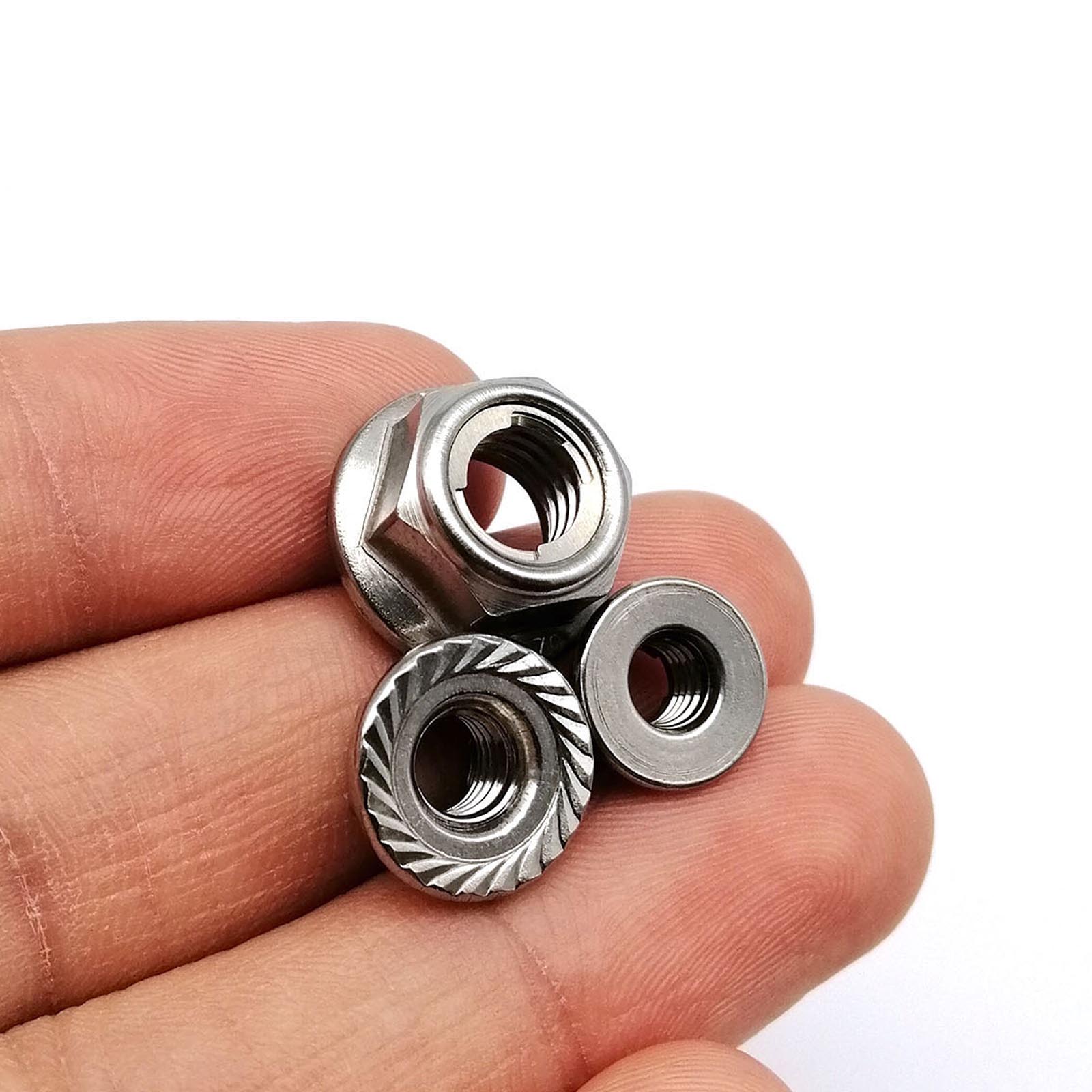 2pcs%20M4%20M5%20M6%20M8%20M10%20M12%20304%20A2-70%20Stainless%20Steel%20Prevailing%20Torque%20Type%20All%20Metal%20Flange%20Hex%20Self%20Locking%20Nut%20Locknut%20-%20Image%205