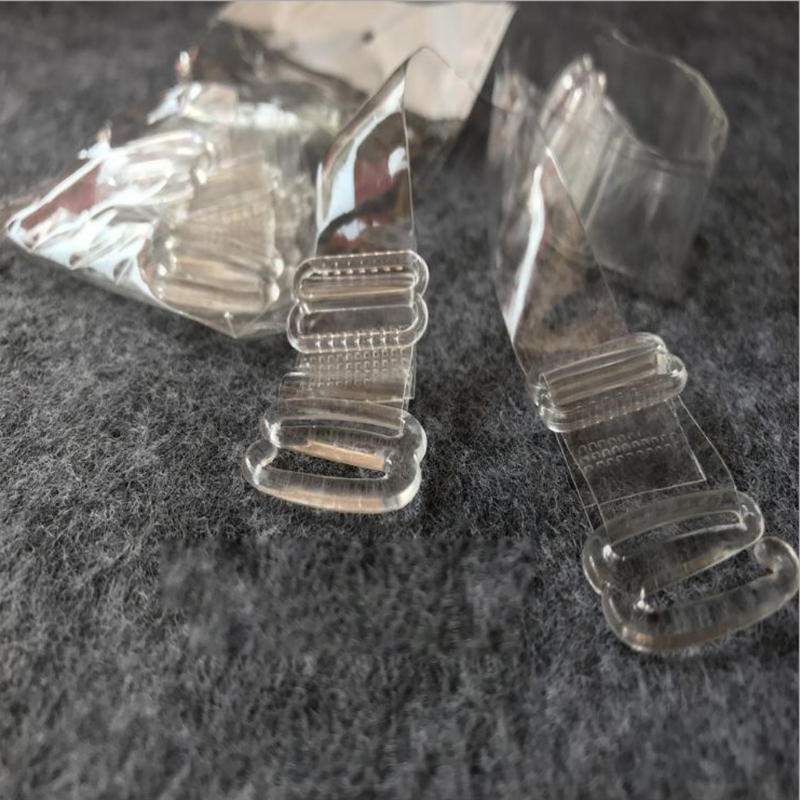 【Aoligi Toy Store】 1Pair Invisible Bra Strap Elastic Shoulder Belt Transparent Non-Slip Plastic 1cm