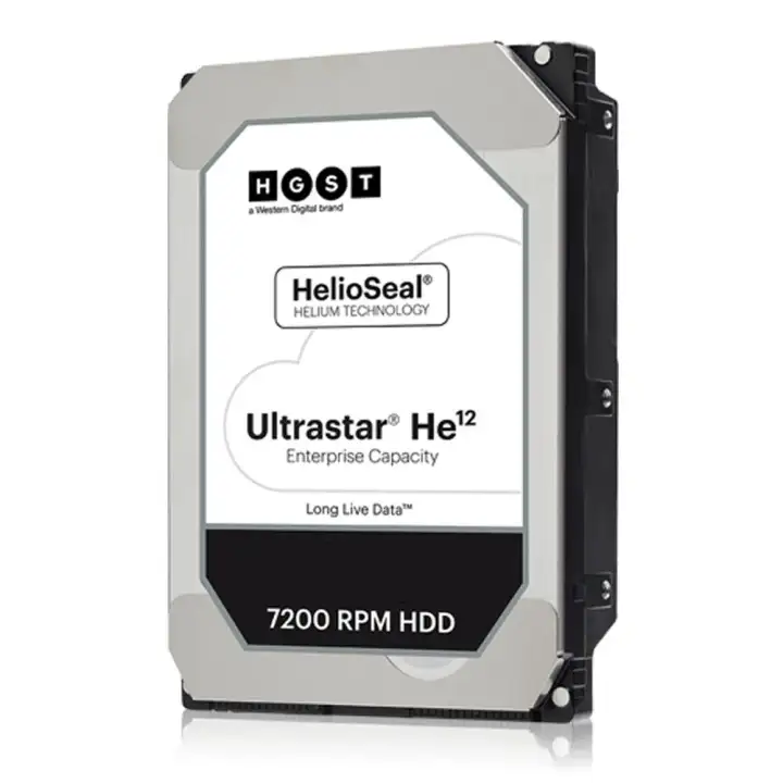 HGST Ultrastar  DC HC520 He12 HUH721212ALE600  0F30144  3.5in 26.1MM 12000GB 256MB 7200RPM SATA ULTRA 512E ISE  Helium