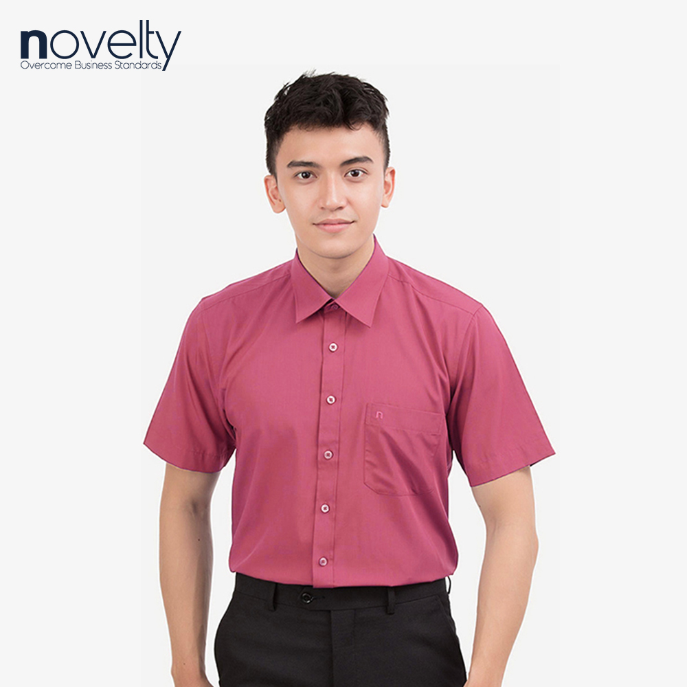 Áo sơ mi nam Novelty ngắn tay vạt bầu Regular fit 170284N