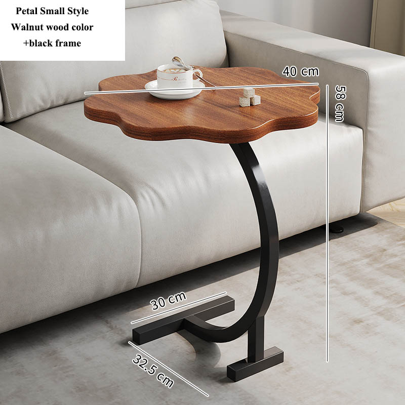 ZUOGUAN Sofa side table, small coffee table, mini storage rack, internet celebrity small round table, simple household cloud tea table, bedside cabinet