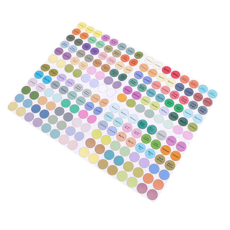 Practicals Stickers 192 Stickers/Sheet Practical Colorful Paper Stickers Labels for Glass ...