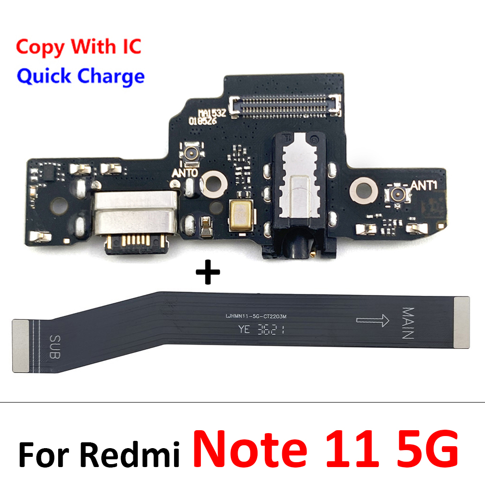 NEW For Xiaomi Redmi Note 7 8 8T 9 9S 10 10S 11 Pro Plus 4G 5G Dock Connector Charger Charging Port Main Flex Cable. 