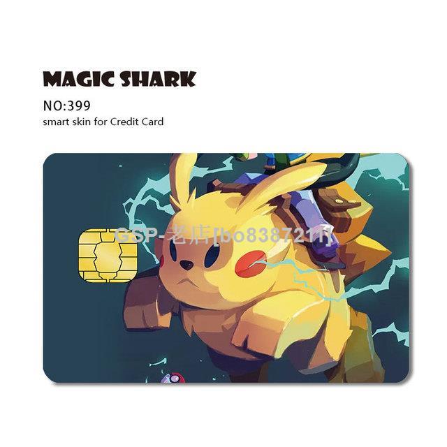 Credit Card SMART Sticker Skin Pikachu Illustrator Pokémon Card Decal