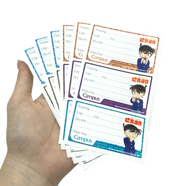 Nhãn vở Campus Conan CON18