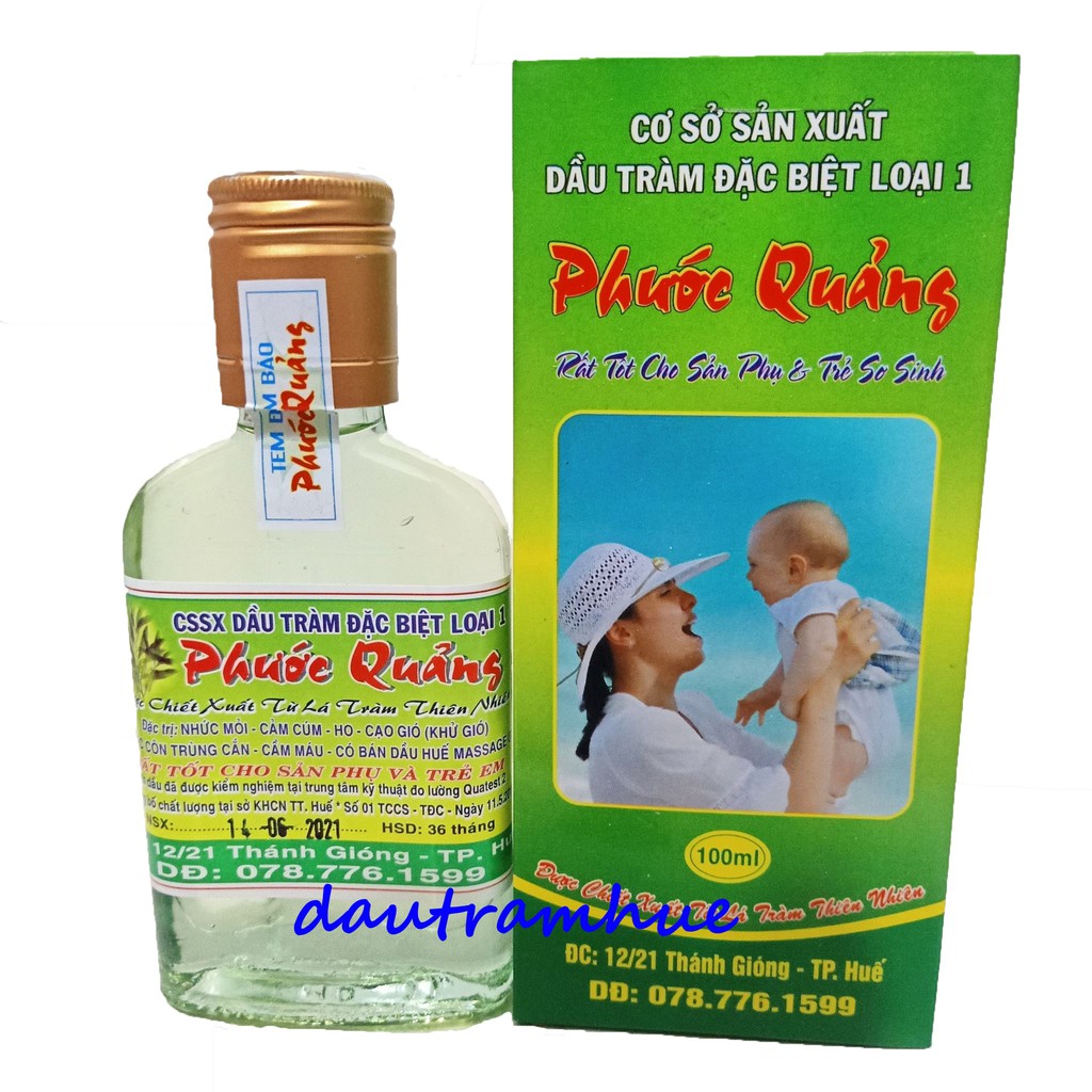 Dầu tràm Phước quảng 100ml , ĐẶC SẢN HUẾ