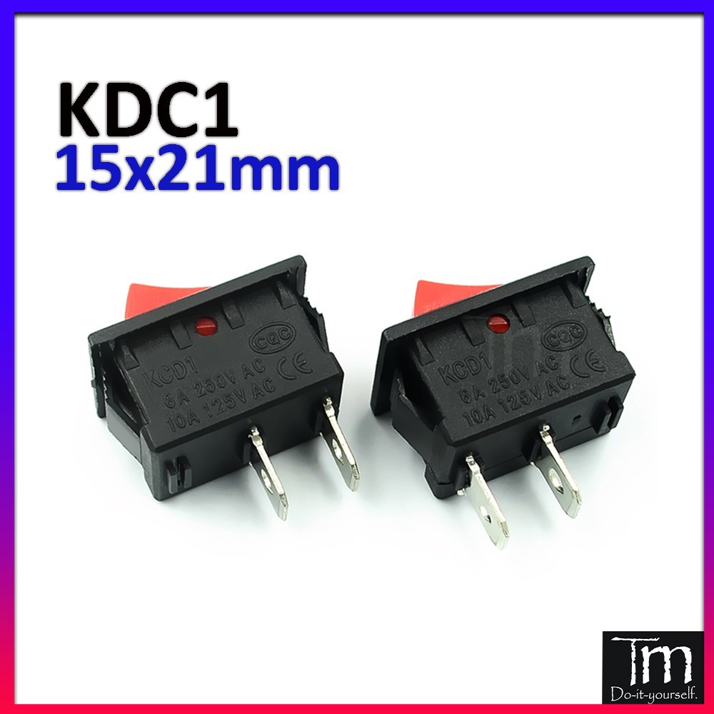Công tắc kcd1-11-2p 21x15mm