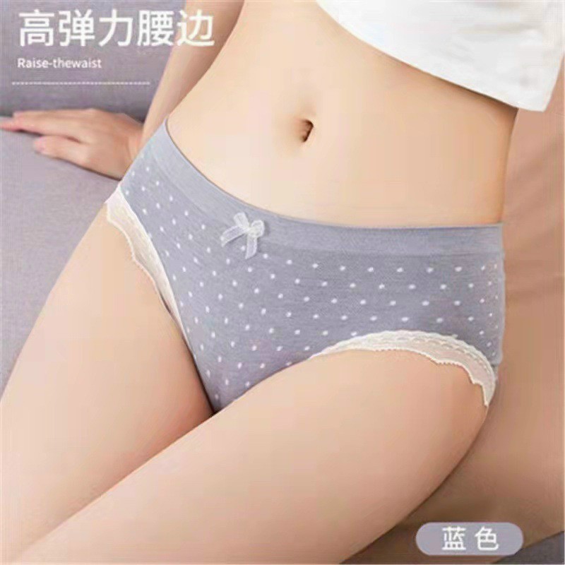 Quần lót nữ  chấm bi Cotton cao cấp ( set 5 chiếc )