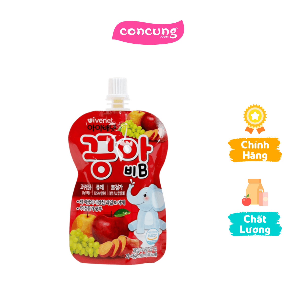 Nước ép hoa quả ivenet puree b 80ml
