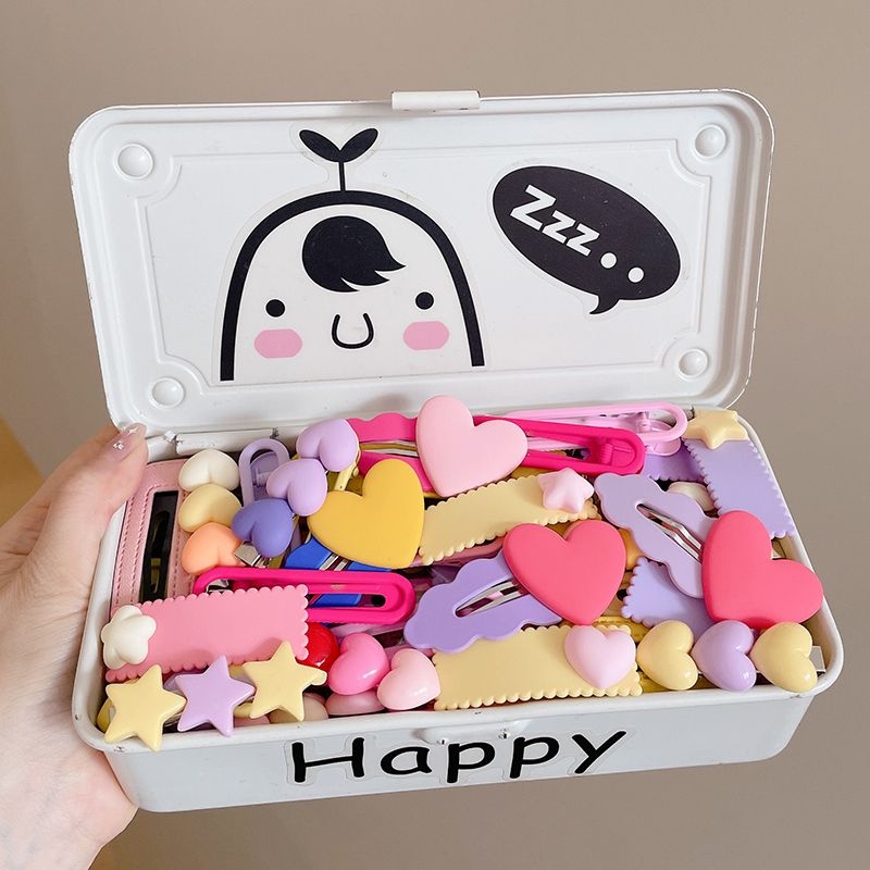 Set 8 Kẹp Tóc Thời Trang Hàn Quốc Dễ Thương Cho Nữ