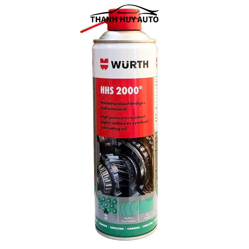 MỠ BÒ NƯỚC WURTH HHS 2000 ADHESIVE LUBRICANT P116 500ML