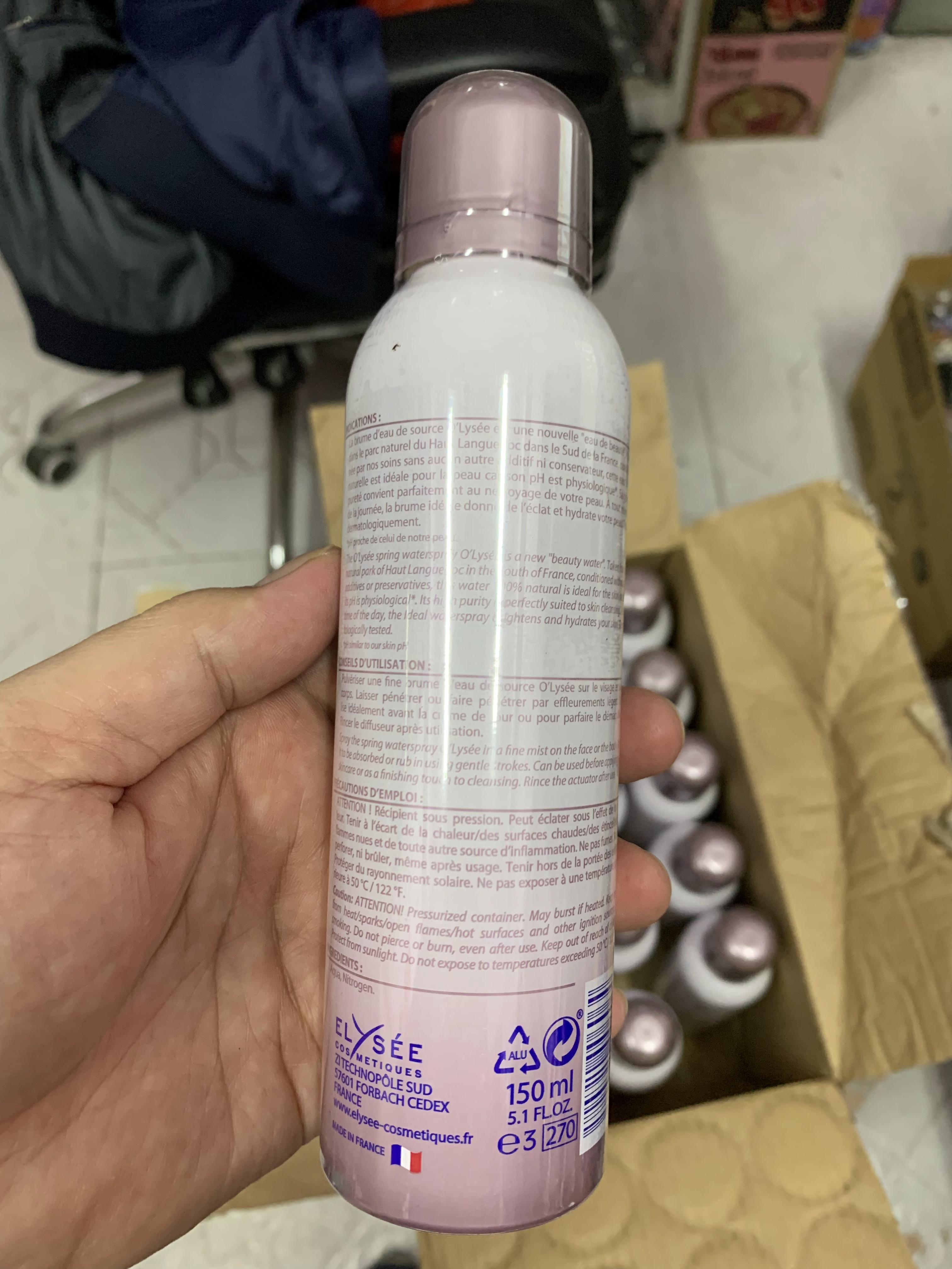 Xịt Khoáng Dưỡng Da Olysee Pure Waterspary 150ml