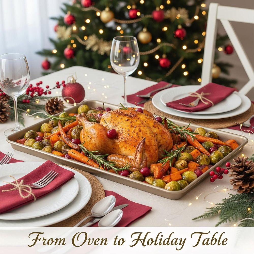 Gold%209/11/13inch%20Oven%20Baking%20Pan%20Nonstick%20Carbon%20Steel%20Bread%20Tray%20Rectangle%20Bakeware%20Pans%20-%20Image%203