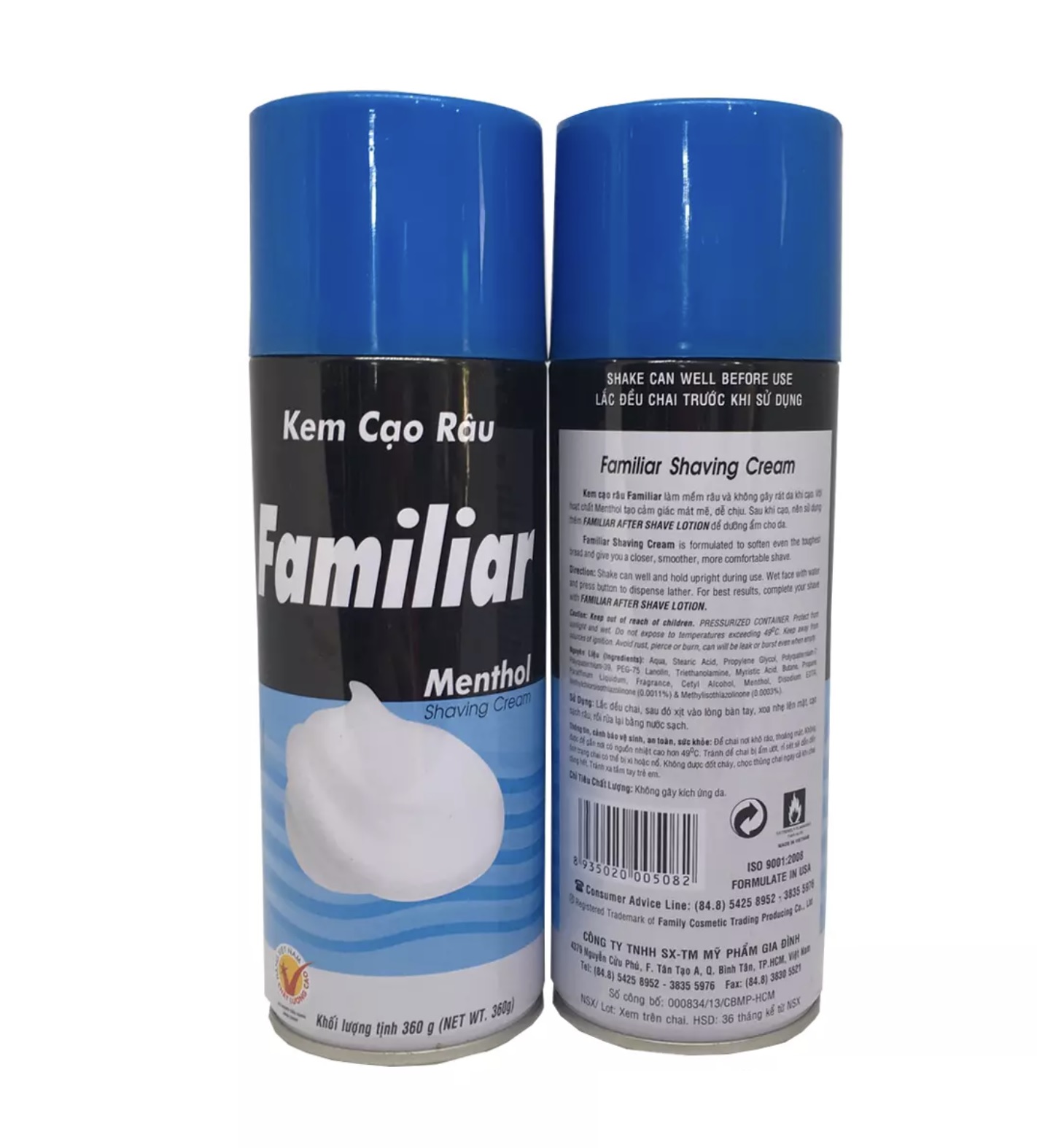 (Xanh dương) Kem Cạo Râu Familiar 275ml