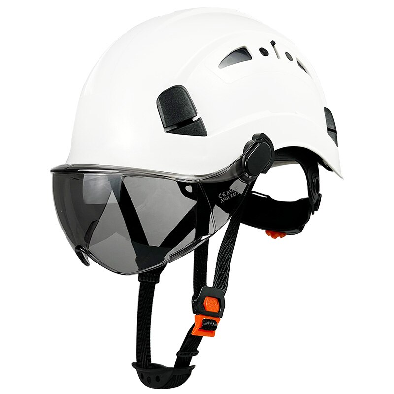 ANSI Construction Safety Helmet With For Engineer Visor ABS Hard Hat ...