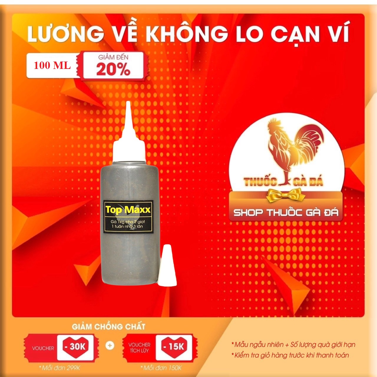 TOP MAXX dinh dưỡng cho gà chế độ đá