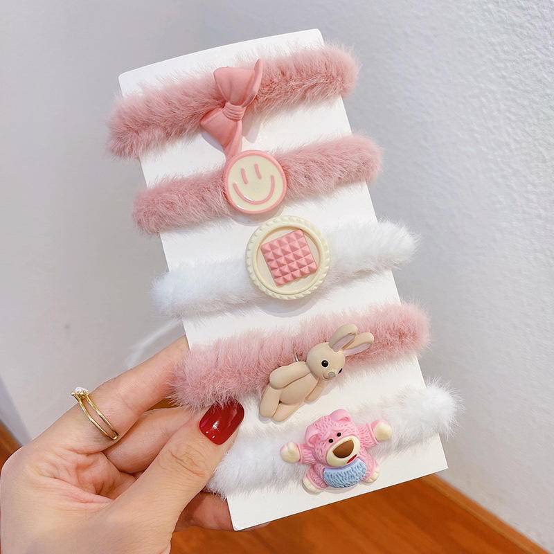 Kẹp tóc cào tóc hình cún con nhiều màu phong cách mới dễ thương