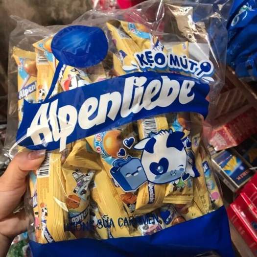 [GÓI 50 Que] Kẹo Mút Alpenliebe Vị Caramen