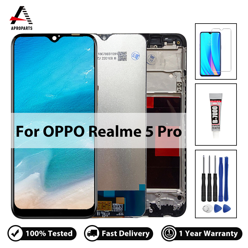 Top Quality For OPPO Realme Q 5 Pro RMX1971 LCD Display Touch Screen Digitizer Assembly Replacement Repair Parts with Gifts