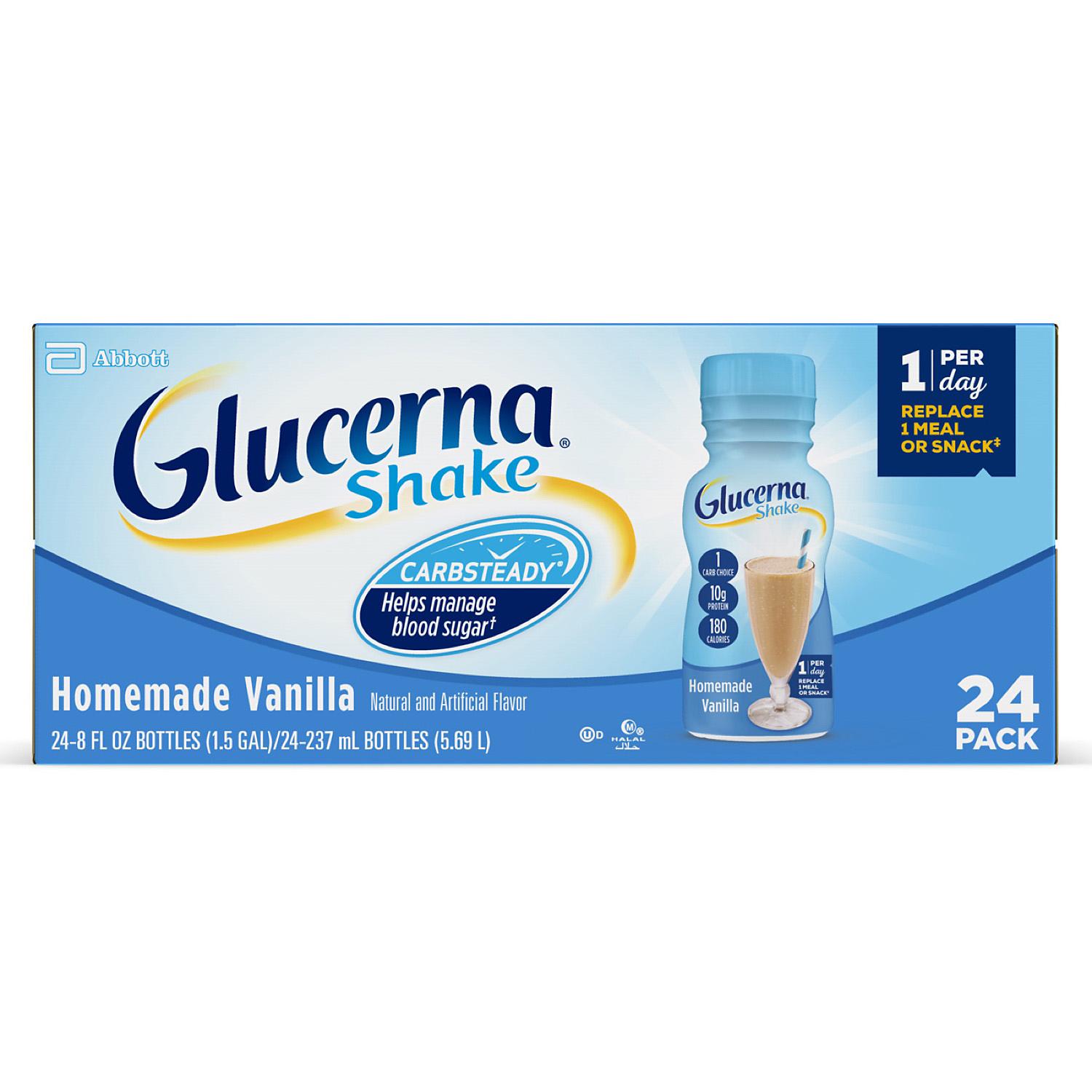 Glucerna, Diabetes Nutritional Shake, Homemade Vanilla, 8 fl oz 12 bottles  or 24 bottles | Lazada PH