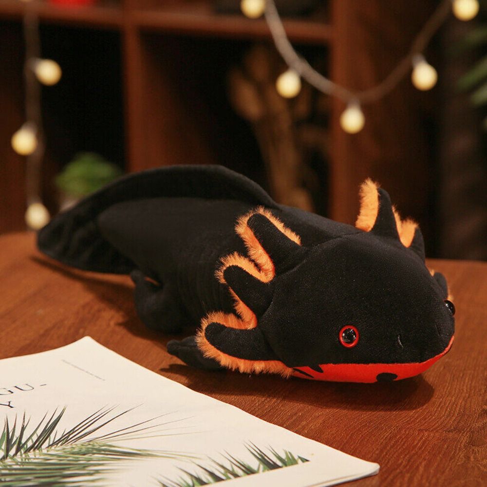 BRAVE223 Plushie Colorful Newt Plush Toy Newt Fish Axolotl Salamander Plush Toy Cute Fuzzy Plush