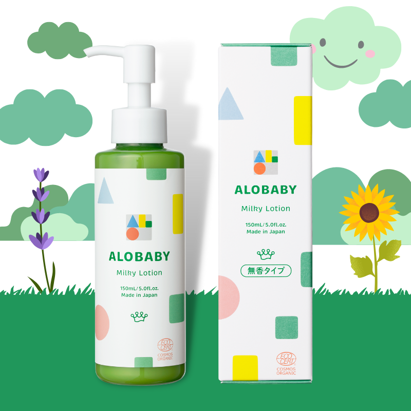 ALOBABY【Official】Milky Lotion 150ml [Made-in-Japan / Organic