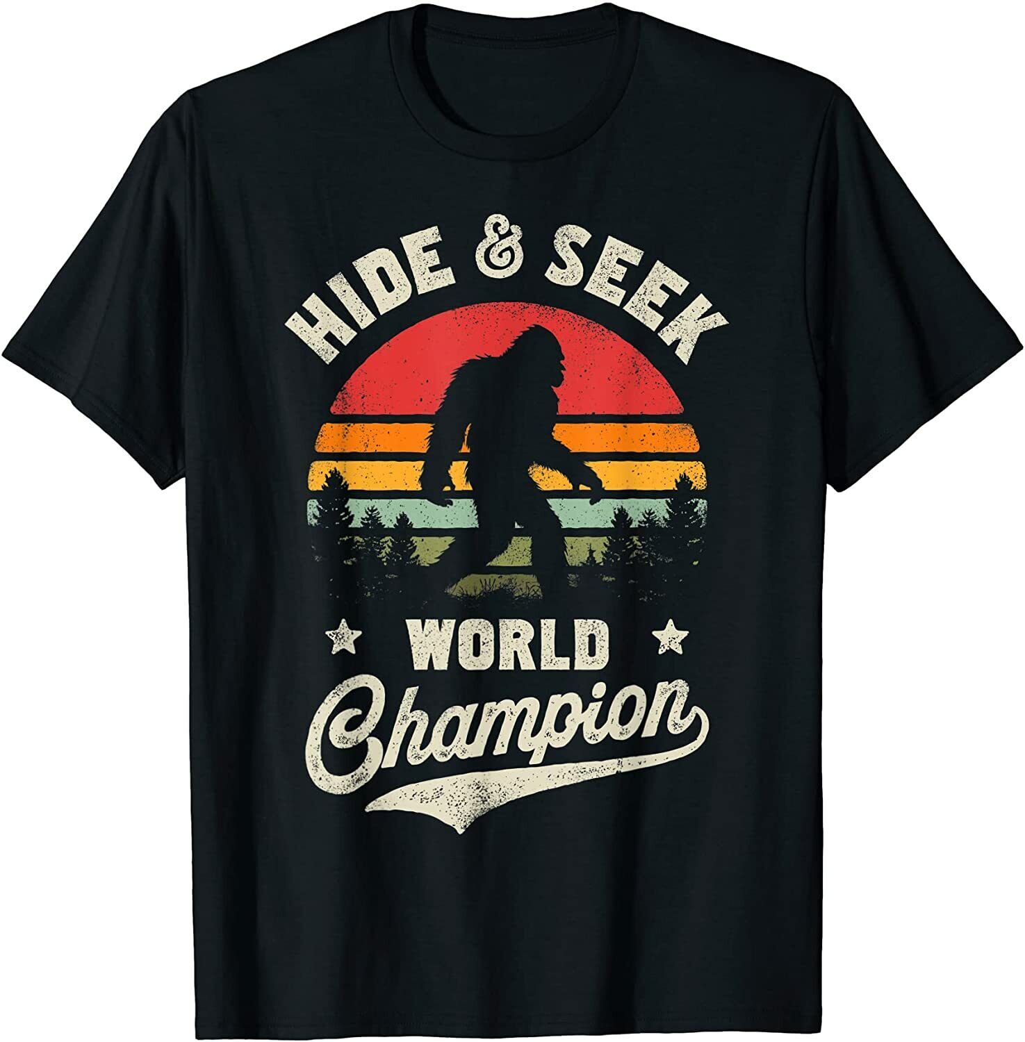 Bigfoot Hide And Seek World Champion Cotton T Men Vintage Tees