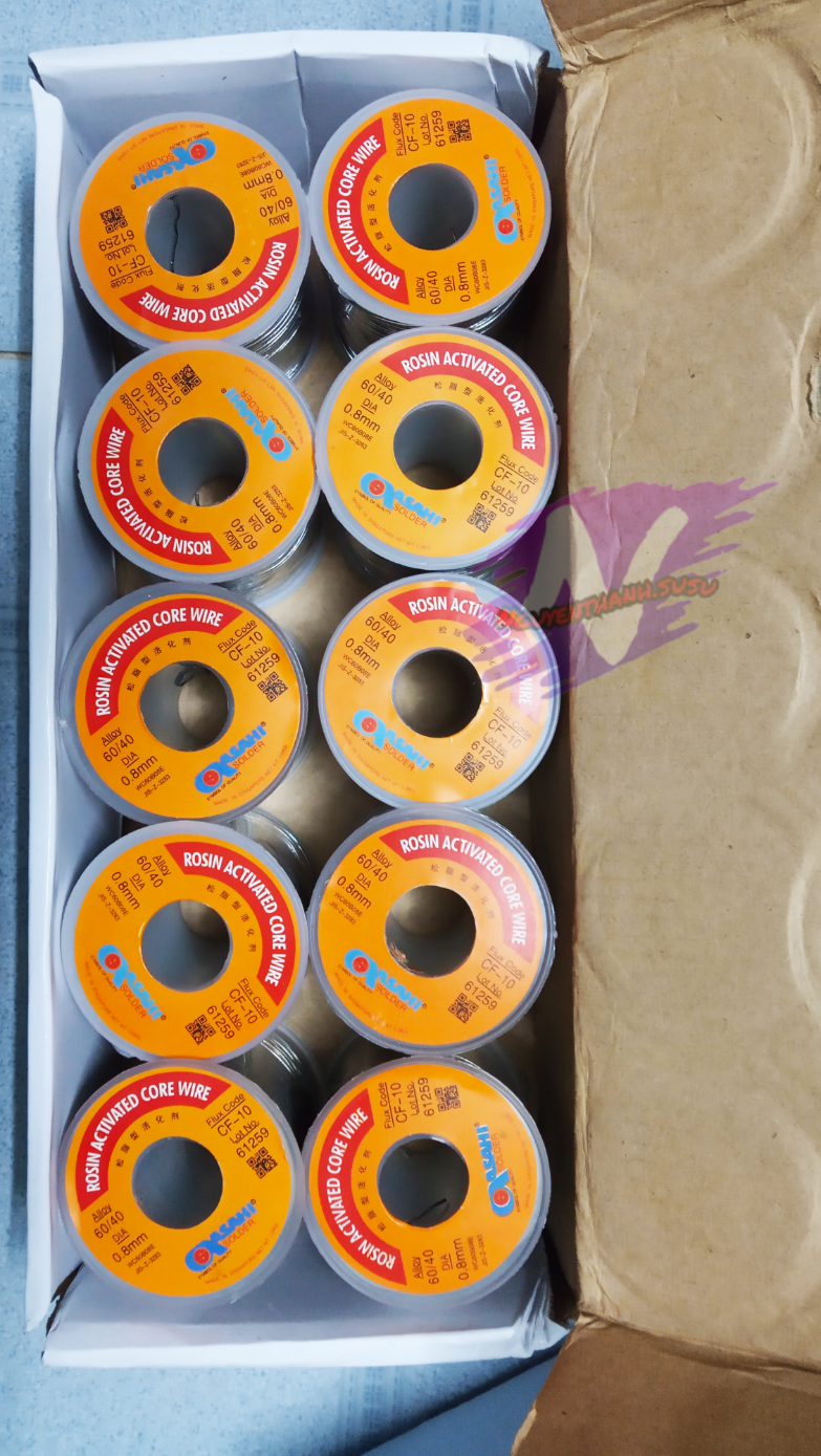 thiếc hàn asahi 0.8mm, 500g ( thiếc hàn Singapore asahi)