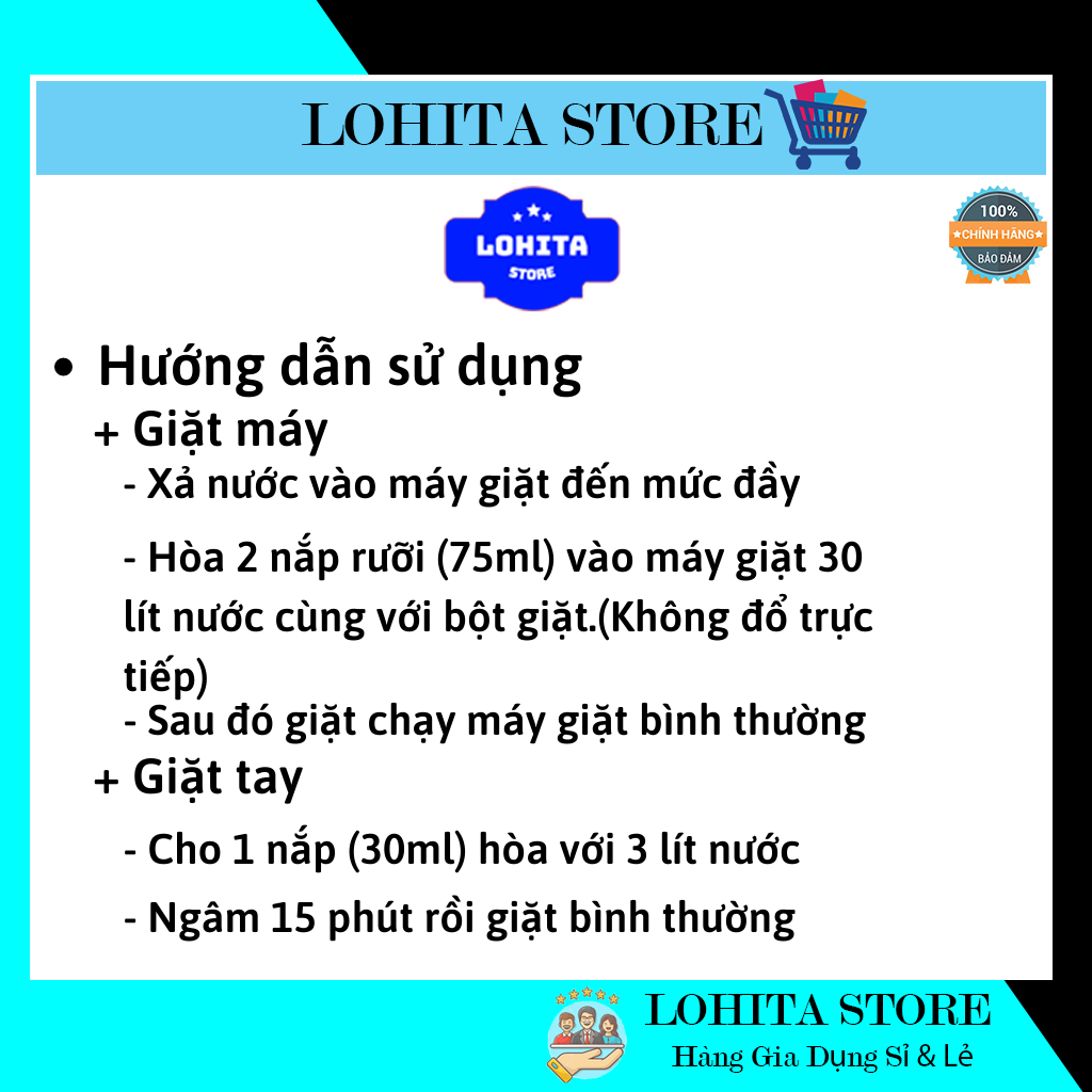 Nước tẩy quần áo Hygiene Thái Lan 250ml